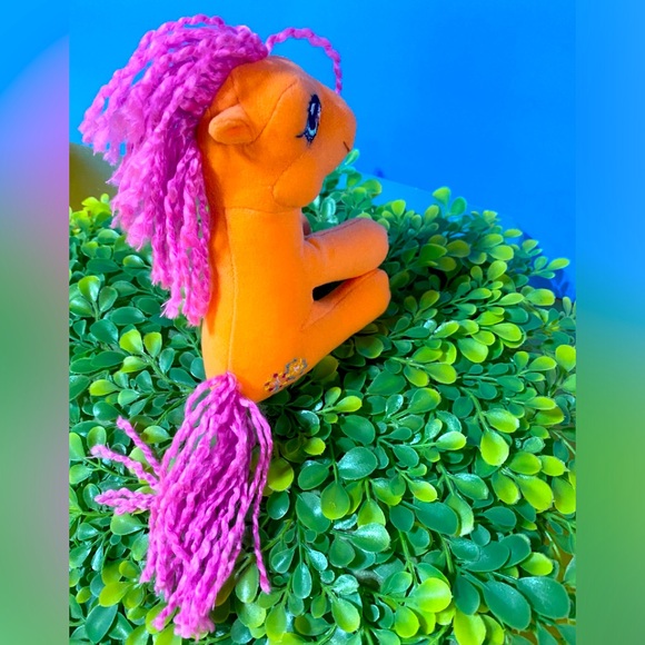 MY LITTLE PONY G3 VINTAGE 2003 SPARKLEWORKS PONY COLLECTIBLE PLUSH 6” SITTING - Picture 5 of 11